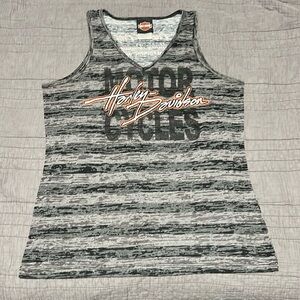 Women’s grey and black Harley Davidson tank top